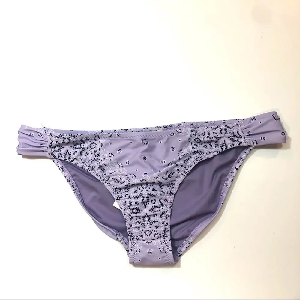 Jessica Simpson LAVENDER Side Shirred Swim Bottom